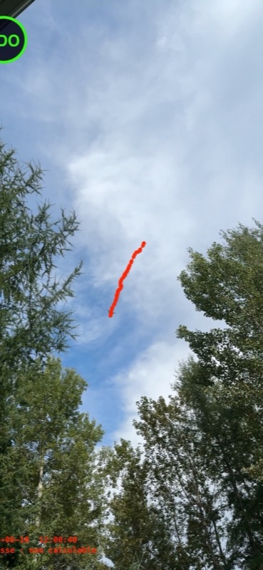 Trajectoire calculée par LDO pour l'avion détecté